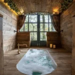 Ce camping-car Val personnalisé mit jacuzzi et cinq couchages est un ancien camion